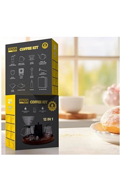 Generic 12-in-1 Coffee Set with Glass Filter Holder, Coffee Cup and Accessories