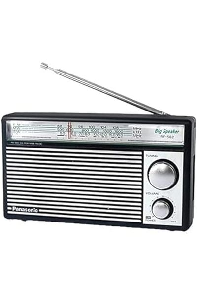 PANASONIC RF-562DDGU-K 3 Band Portable Radio, Black