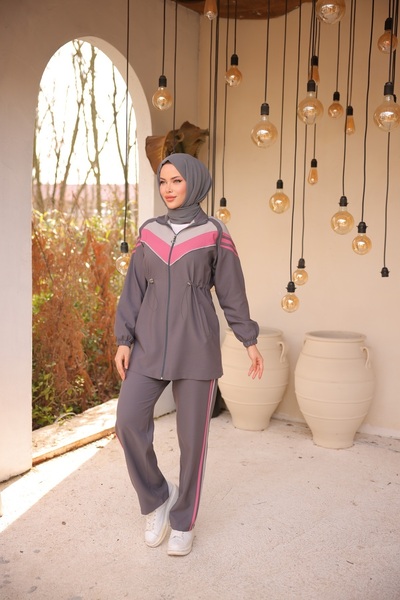 Wovi Hijab Tracksuit Set Ikilli Bottom - Top Set
