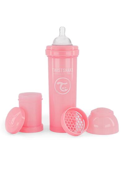 Twistshake Pink Anti-Colic Baby Bottle (4+ Months) (330 ml)