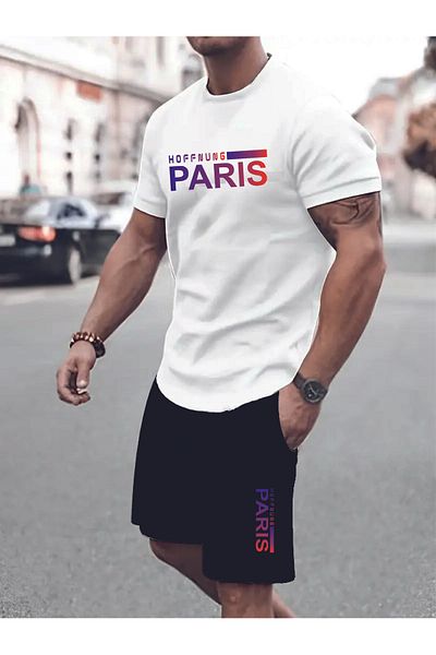 HOFFNUNG Full Shorts Paris Hoffnung Tower Oversize