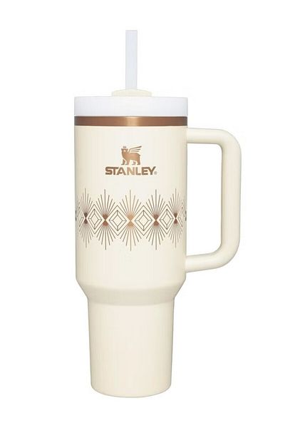 Stanley Cup Quencher H2.0 Cream Gloss Deco made of stainless steel 40 oz