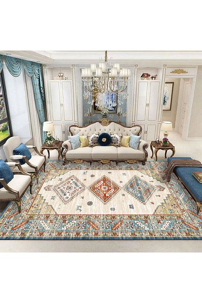 sharpdo Home Decoration Area Imitation Cashmere Carpet, Suitable for Bedroom, Living Room, Sofa