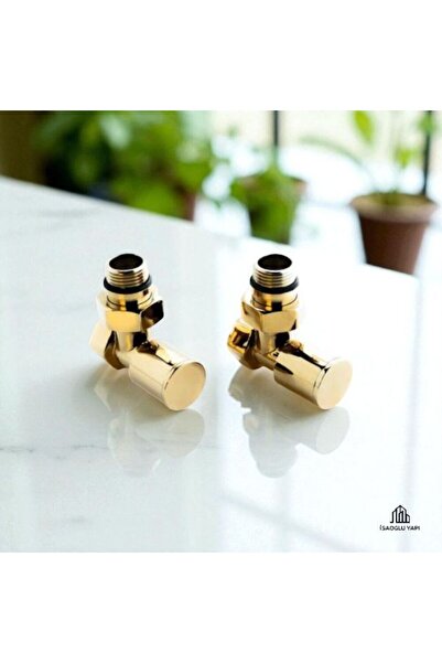 İSAOĞLU YAPI Gold Havlupan Vanası 2 Adet Set Pirinç Materyal Gold Havlupan Va...