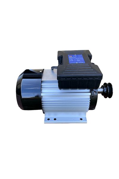 COBI SMART® Motor electric monofazat RUSHAT, 3 kW, bobinaj cupru, 2 condensatori, fulie otel inclusa