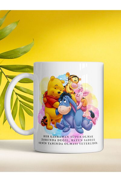 kuphane True Friendship Winnie and Friends Printed Color Mug