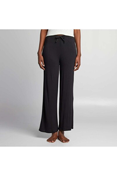 KIABI Flowing wide-leg pyjama bottoms black