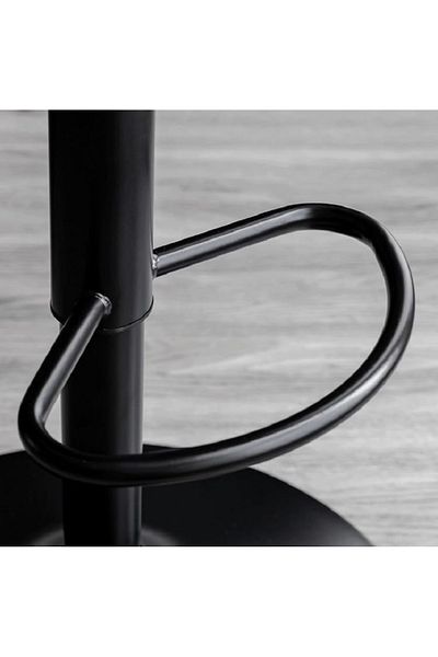 rexa Retro Swivel Bar Stool with Backrest – 360° Adjustable Height Chair for Restaurant, Café