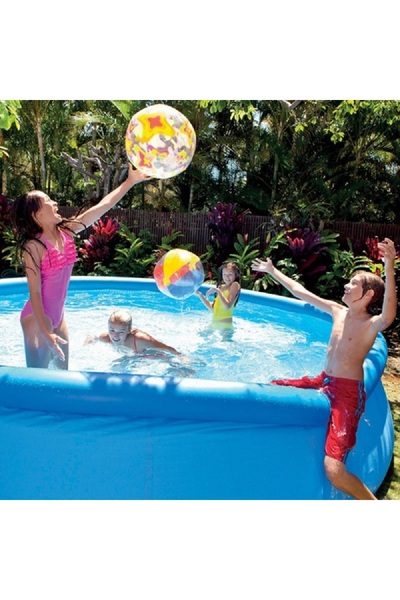 Intex Small Easy Set Round Inflatable Pool Blue Size 10'x24"
