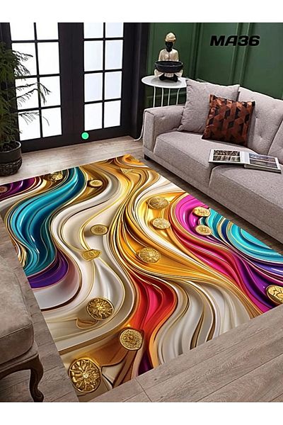 PATRU ANOTIMPURI Digital 3D anti-slip sleeper mat, 80 X 150 CM