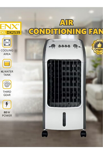 Denx DX2539 portable water-operated desert air conditioner with a tank capacity of 4 liters, designed