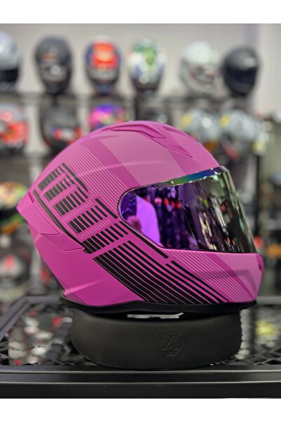 MTS 910 Fushia Lady Pembe Kask