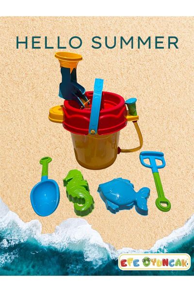 Efe Toys Efe Toy Large Beach Bucket with Hose 700