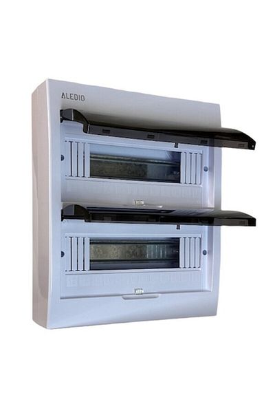 ALEDIO Tablou policarbonat, aparent, 24 module, 2 randuri, IP50, Aledio