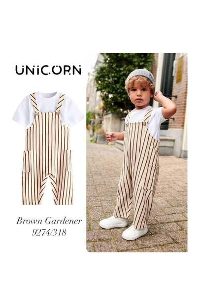 Mother Choise UNİSEX PREMİUM KUMAŞ KAHVE TULUM