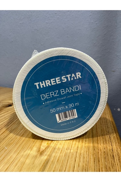 Veka THREE STAR Derz Bandı 50 mm x 90 m – Kendinden Yapışkanlı File Bant (Alç...