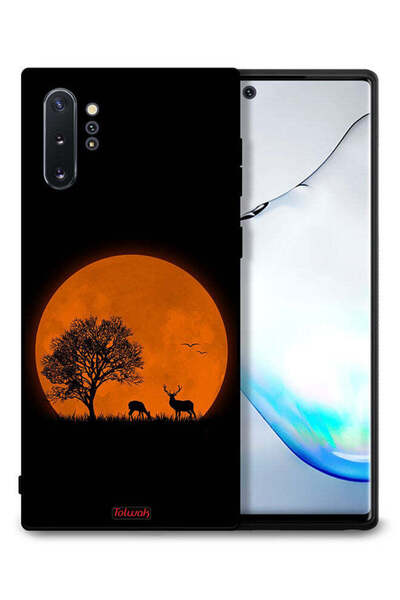 Tolwak غطاء حماية لهاتف سامسونج جالكسي نوت 10 بلس برسومات قمر المساء