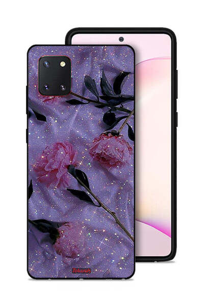 Tolwak غطاء حماية لهاتف سامسونج جالكسي نوت 10 لايت بنقشة ورود لامعة