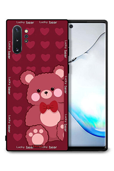 Tolwak غطاء حماية لهاتف سامسونج جالكسي نوت 10 بلس بتصميم الدب المحظوظ