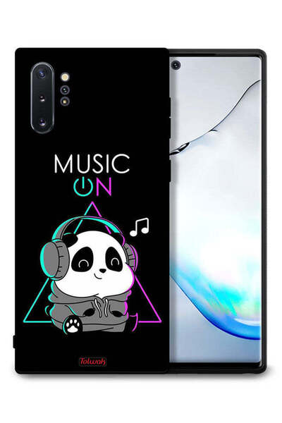 Tolwak غطاء حماية لهاتف سامسونج جالكسي نوت 10 بلس بطبعة موسيقى الباندا