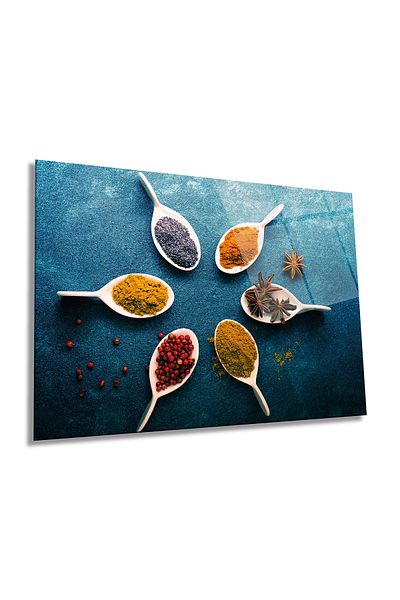 Rosyvien Bomboane colorate cu arta alimentara Tabla orizontala din sticla, decor de perete pentru casa si birou, cadou de lux