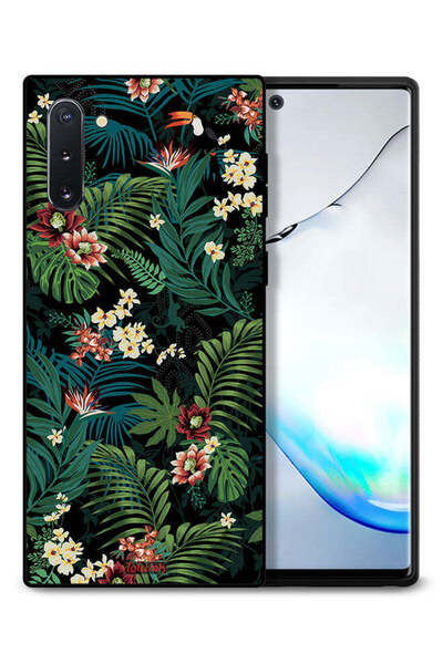 Tolwak غطاء حماية لهاتف سامسونج جالكسي نوت 10 بنقشة أوراق استوائية