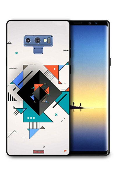 Tolwak غطاء حماية لهاتف سامسونج جالكسي نوت 9 بأشكال مربعة ومثلثة ونمط تجريدي