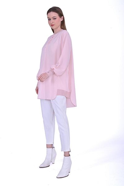 Invee Tunic with Patch Salmon