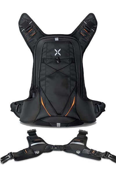 Carbonado X16 Hydration Backpack 18L, Laptop Sleeve (15”), Hydration Bladder Support (Tangerine)