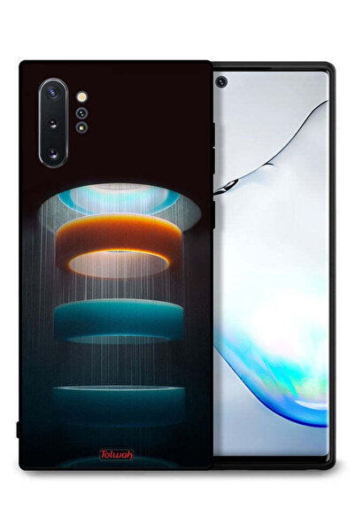 Tolwak غطاء حماية لهاتف سامسونج جالكسي نوت 10 بلس بنمط حلقات فنية