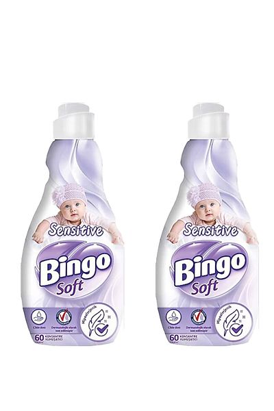 Bingo Bingo Soft Μαλακτικό για Ευαίσθητες Επιδερμίδες 60 Πλύσεις 1,44L