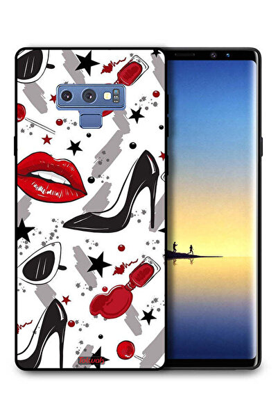 Tolwak غطاء حماية لهاتف سامسونج جالكسي نوت 9 بتصميم أحمر شفاه وحذاء