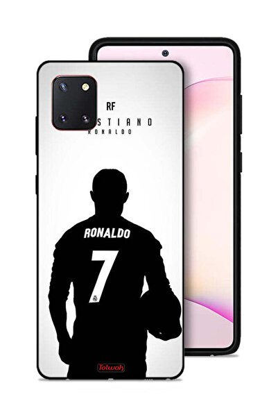 Tolwak غطاء حماية لهاتف سامسونج جالكسي نوت 10 لايت بقناع كريستيانو رونالدو