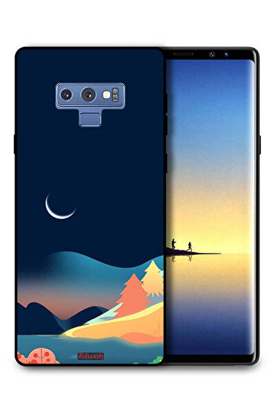 Tolwak غطاء حماية لهاتف سامسونج جالكسي نوت 9 بتصميم رسم تجريدي للقمر