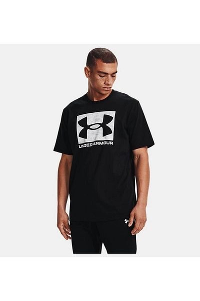 Under Armour Ua Abc Camo Boxed Logo Ss Μαύρο ανδρικό μπλουζάκι 1361673-001