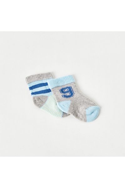 Juniors Textured Ankle Length Socks - Set Of 2
