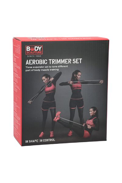 BODY SCULPTURE 3-Piece Aerobic Trimmer Set Black