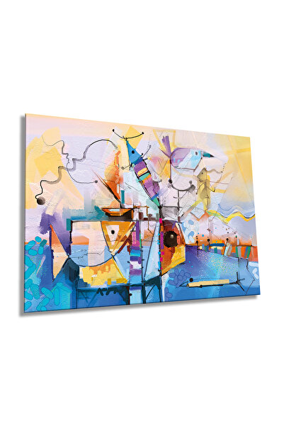 Rosyvien Apstraktni dizajn horizontalne staklene slike, moderno, dekoracija z...