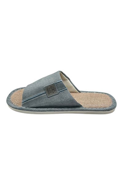 TECOS Papuci De Casa Decupati Pentru Barbati, ®, Albastri, 40-41, 27 Cm, Talpa Comoda Si Respirabila