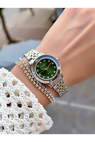 Ferrucci Steel Cord Women's Wristwatch 3 Atm Waterproof with 2 Years Warranty Mechanism