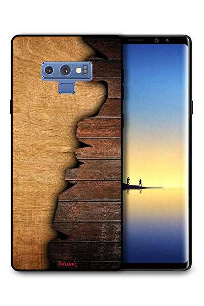 Tolwak غطاء حماية لهاتف سامسونج جالكسي نوت 9 بنمط خشبي عتيق