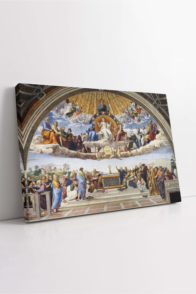 KOSS Dijital Pictură pe pânză Renaștere, Pictură Disputație a lui Rafael, Pân...