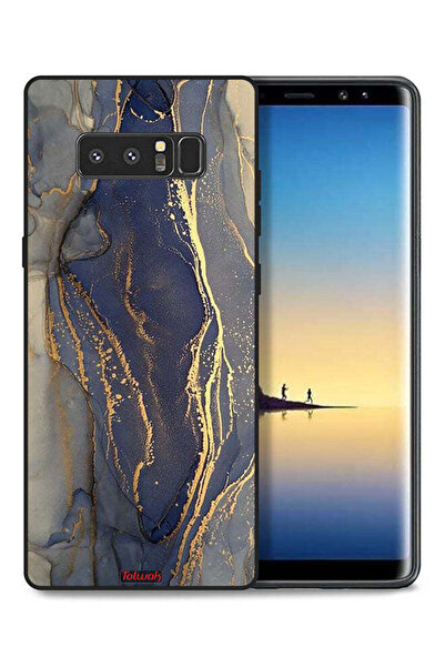 Tolwak غطاء حماية لهاتف سامسونج جالكسي نوت 8 بنمط رخامي لامع