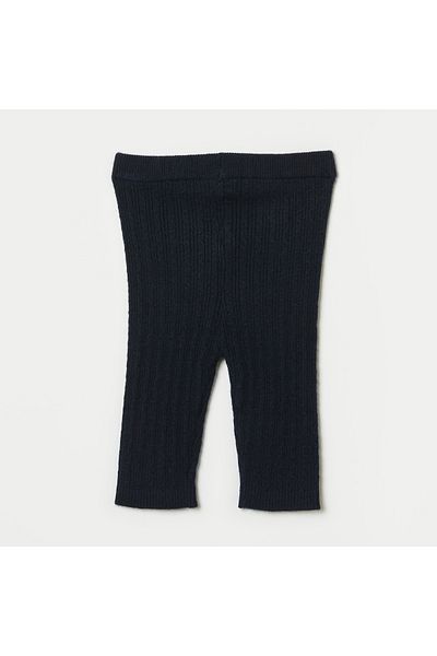 Juniors Cable Knit Textured Leggings With Elasticised Waistband