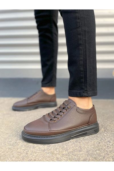 TB Terzi Bey Tb0535 Prime Lace-Up Skin Men's Casual Sneaker Shoes Cst - Brown