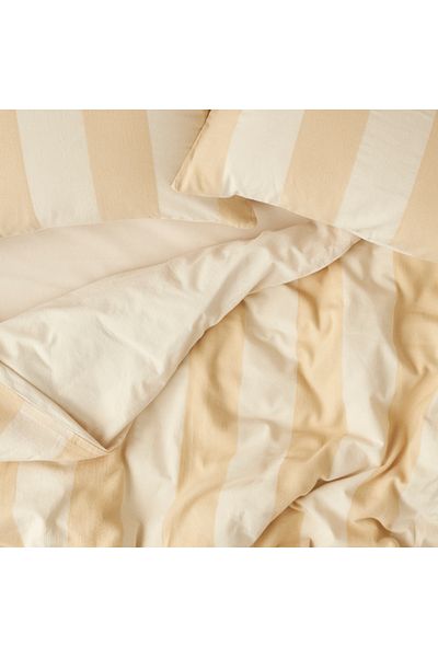 Bella Maison Σετ Παπλωματοθήκη Διπλό Μπεζ 100% Cotton Art (200x220 cm)