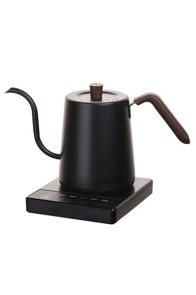 COOYA 1000W Rapid Heating Electric Boiler with 5 Temperature Control Model,304 Stainless Steel 800ML Black