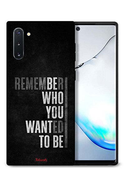Tolwak غطاء حماية لهاتف سامسونج جالكسي نوت 10 تذكر من أردت أن تكون