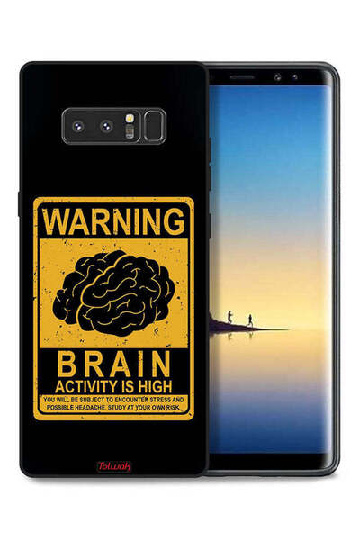 Tolwak غطاء حماية لهاتف سامسونج جالكسي نوت 8 تحذير من ارتفاع نشاط الدماغ