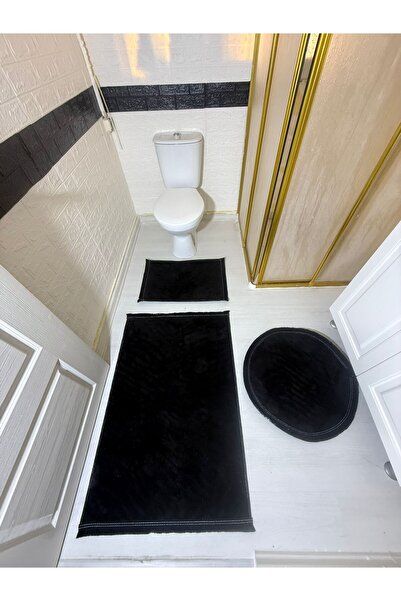 Plato Kaymaz Taban 70x100 Siyah Klozet Takımı